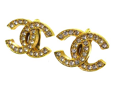 chanel earrings on ebay|authentic vintage Chanel earrings.